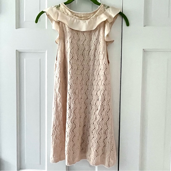 Vintage Guinevere Cotton/Lace Crochet Tank Top with Bow Detail - Picture 2 of 6